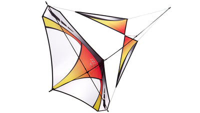 A Zero G glider kite on a white background