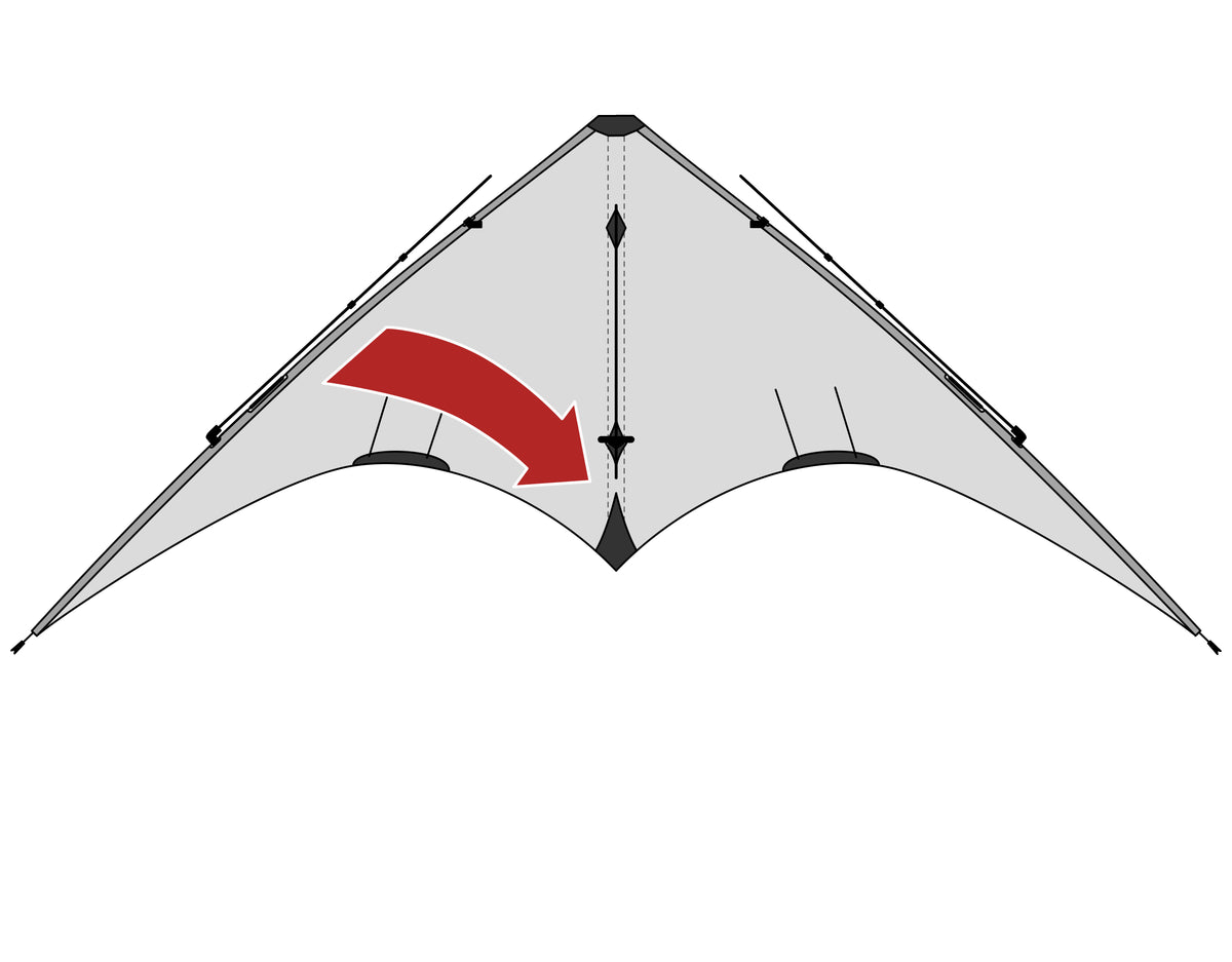 Fold the first leading edge toward the spine