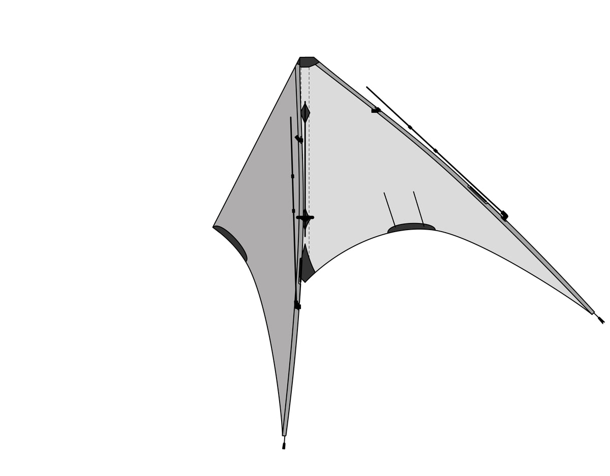 First leading edge folded against the spine