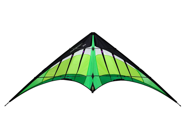 A Hypnotist sport kite in the Citrus colorway