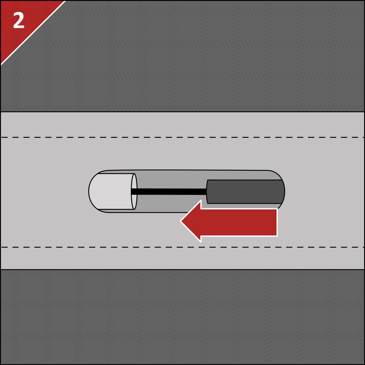 Connect the two spine rod sections inside the sleeve