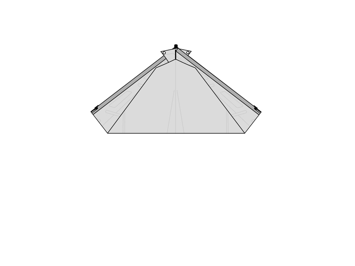 Fold the spine toward the nose