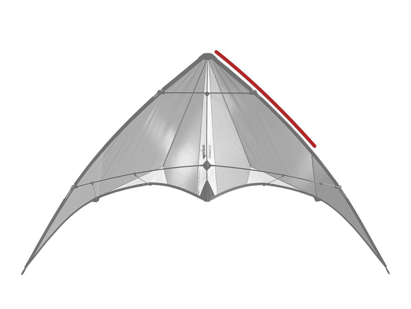 Diagram showing location of the Fanatic (1997) Upper Leading Edge on the kite.