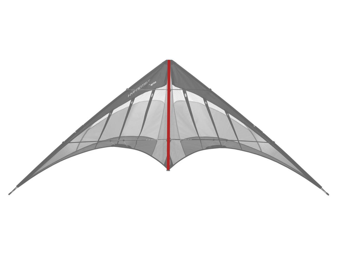 Diagram showing location of the Hypnotist Spine on the kite.