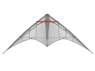 Diagram showing location of the Jazz Upper Spreader on the kite.