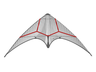 Diagram showing location of the Neutrino Bridle on the kite.
