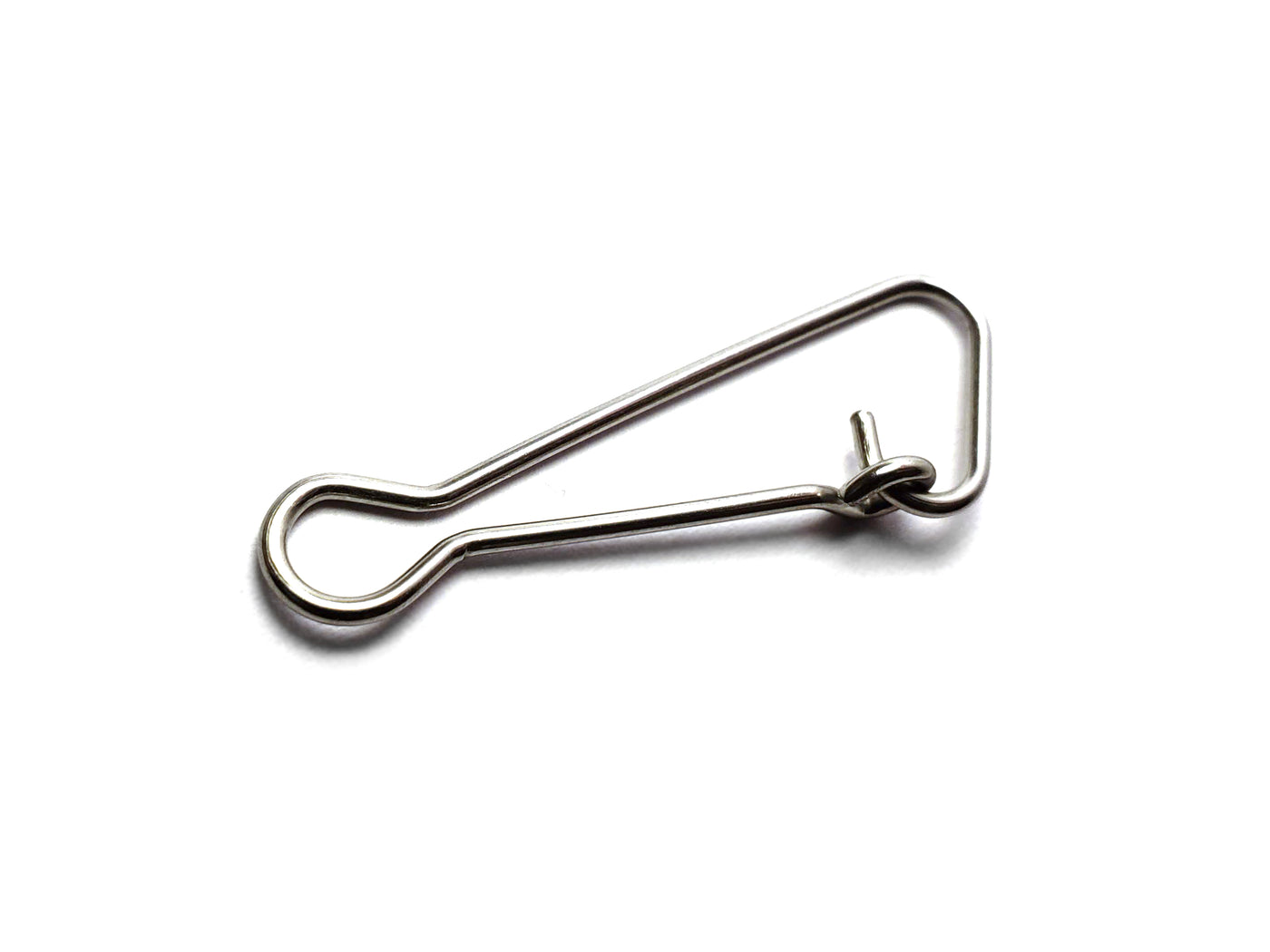 Metal clip on a white background