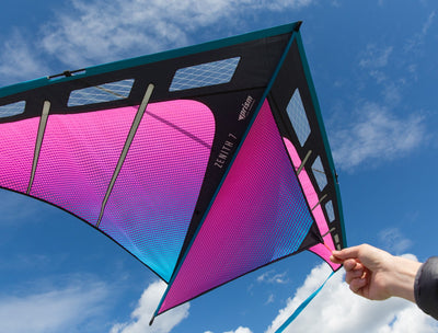 Zenith 7 Ultraviolet being held in the air