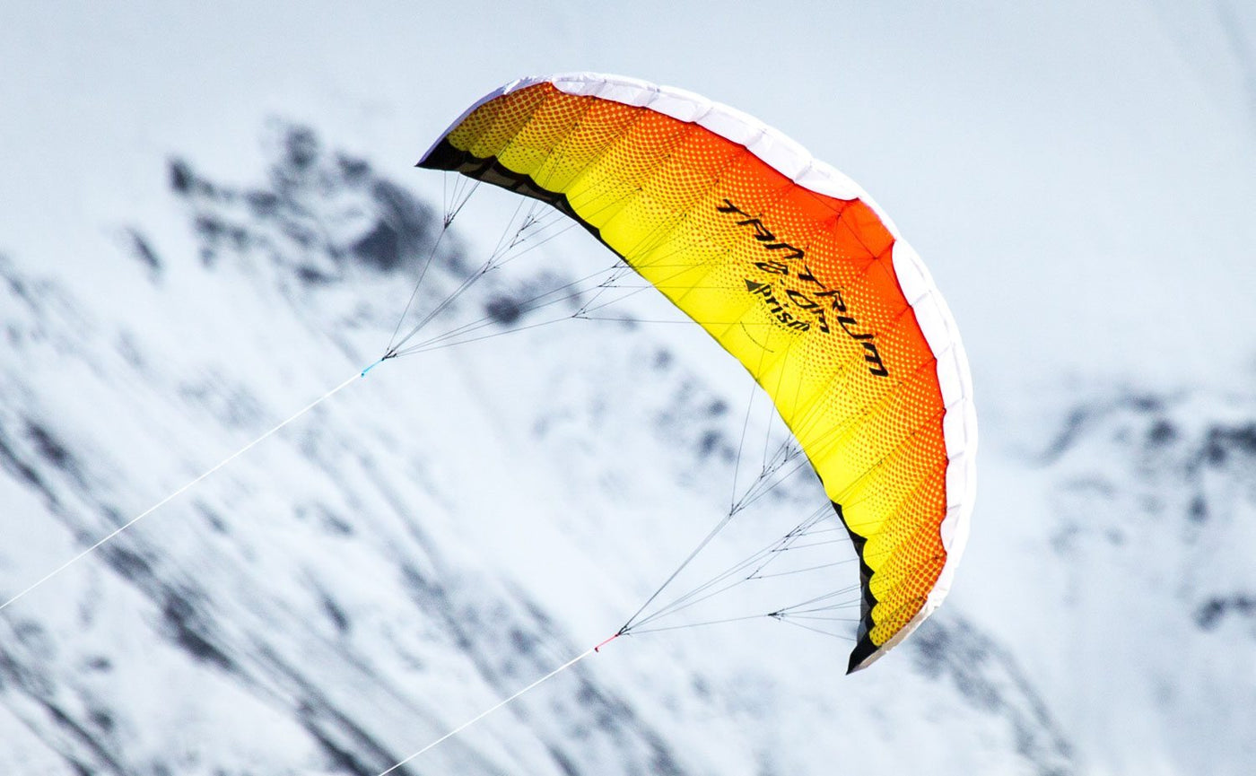 Tantrum 220 flying in snow
